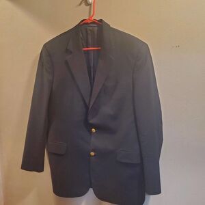 brooks brothers loro piana brooksease navy mens sport suit coat size 42R